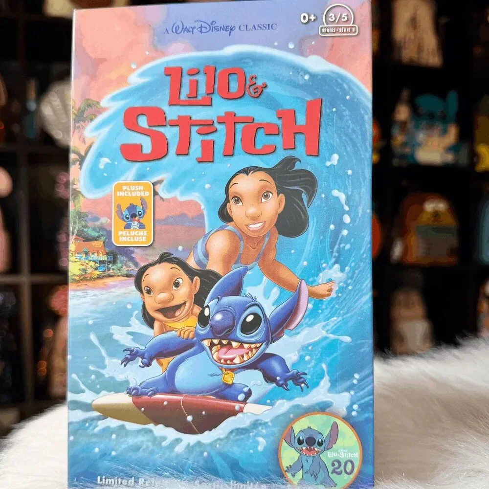 Stitch VHS Plush Small Toy Lilo and Stitch Limited Release Disney NEW